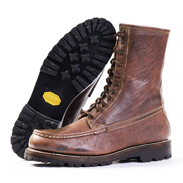 MOHAWK MOCCASIN BOOTS / EZO DEERSKIN / BURNT MOCHA