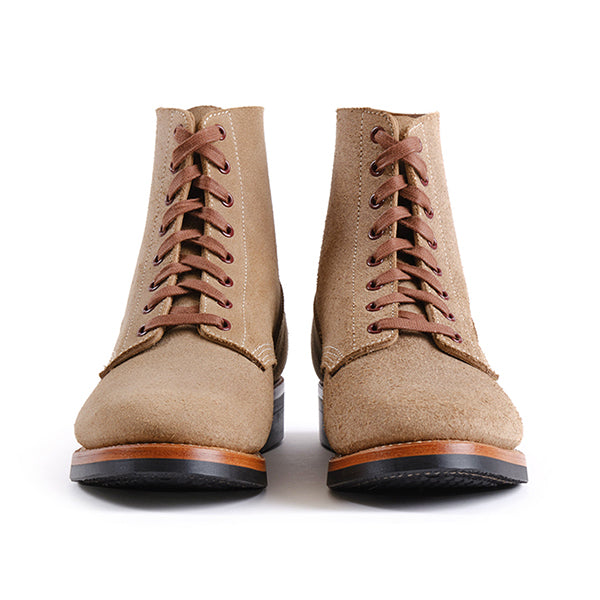 US NAVY N-1 FIELD SHOES BOONDOCKERS / HORWEEN CXL / NATURAL ROUGHOUT