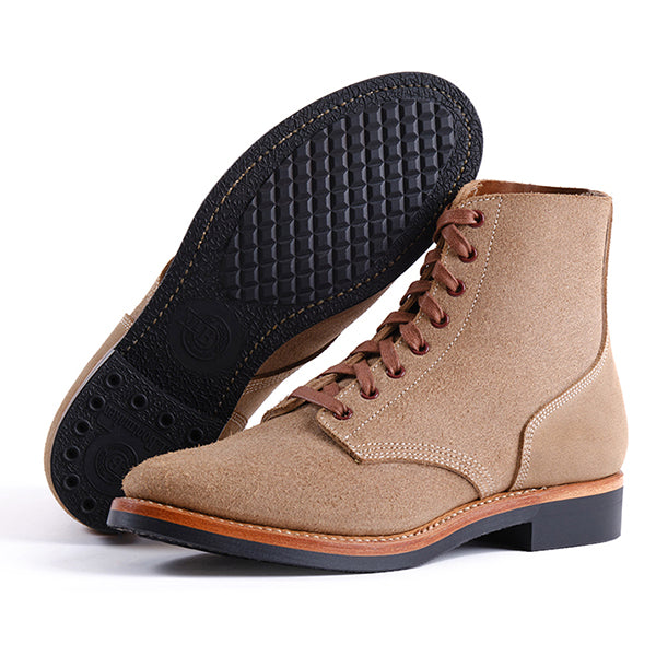 US NAVY N-1 FIELD SHOES BOONDOCKERS / HORWEEN CXL / NATURAL ROUGHOUT