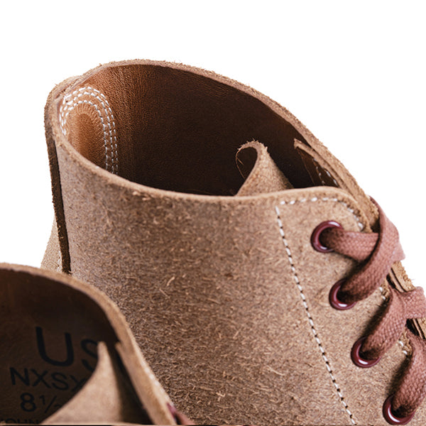 US NAVY N-1 FIELD SHOES BOONDOCKERS / HORWEEN CXL / NATURAL ROUGHOUT