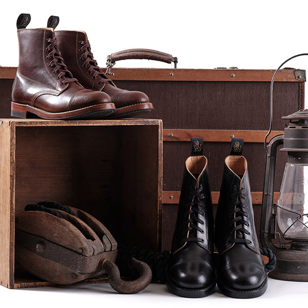 MONTGOMERY BOOTS / HORWEEN LEATHER SHF / BLACK