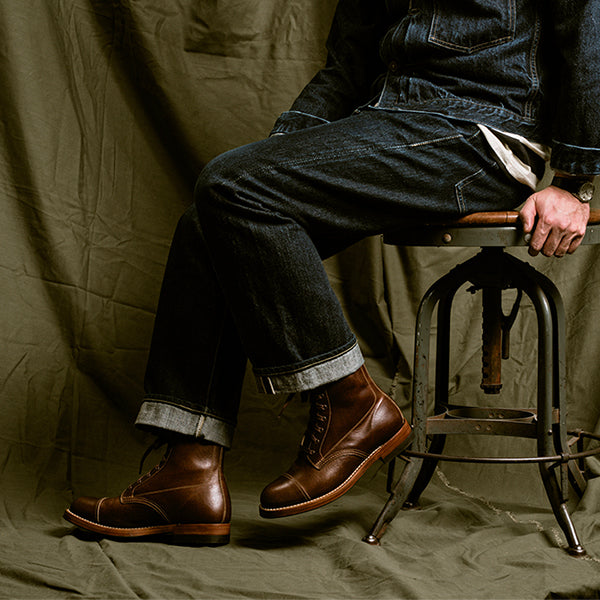 MONTGOMERY BOOTS / HORWEEN LEATHER SHF / HAVANA