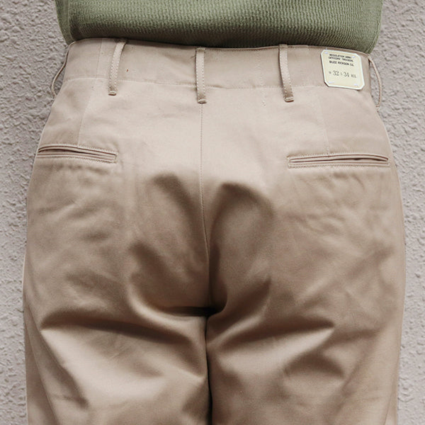 EARLY MILITARY CHINOS 1945 MODEL / BEIGE
