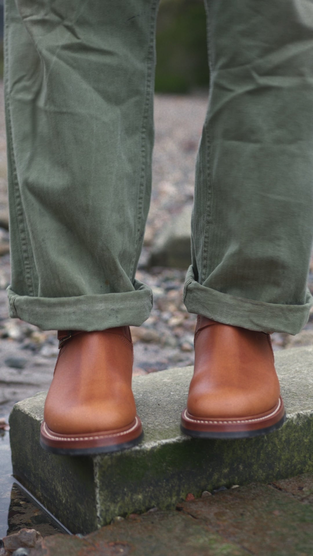 WABASH ENGINEER BOOTS / BADALASSI CARLO LEATHER / COGNAC — SPEEDWAY