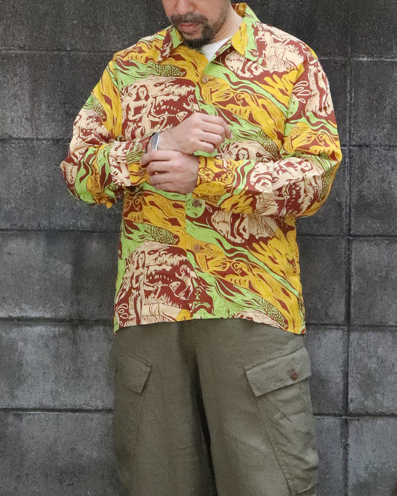 HAWAIIAN SHIRT / GAUGUIN WOODCUT MYSTIC / SPECIAL EDITION