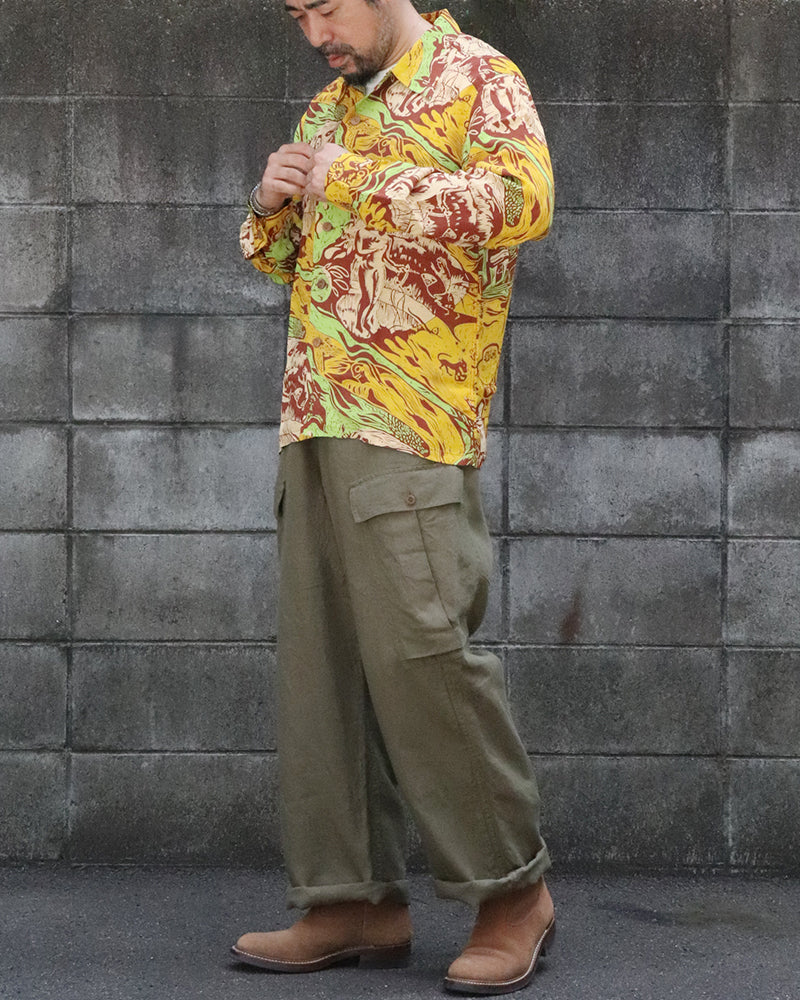 HAWAIIAN SHIRT / GAUGUIN WOODCUT MYSTIC / SPECIAL EDITION