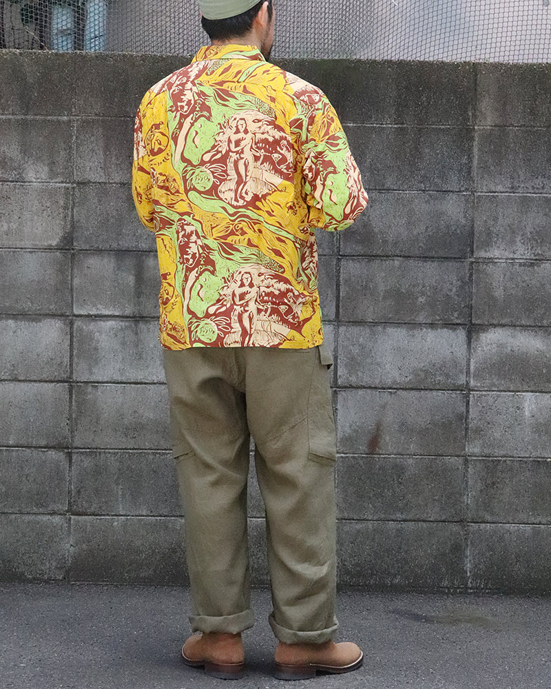 HAWAIIAN SHIRT / GAUGUIN WOODCUT MYSTIC / SPECIAL EDITION