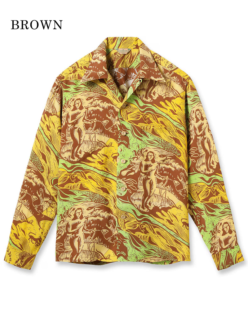 HAWAIIAN SHIRT / GAUGUIN WOODCUT MYSTIC / SPECIAL EDITION