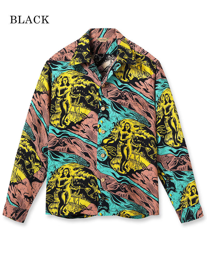 HAWAIIAN SHIRT / GAUGUIN WOODCUT MYSTIC / SPECIAL EDITION