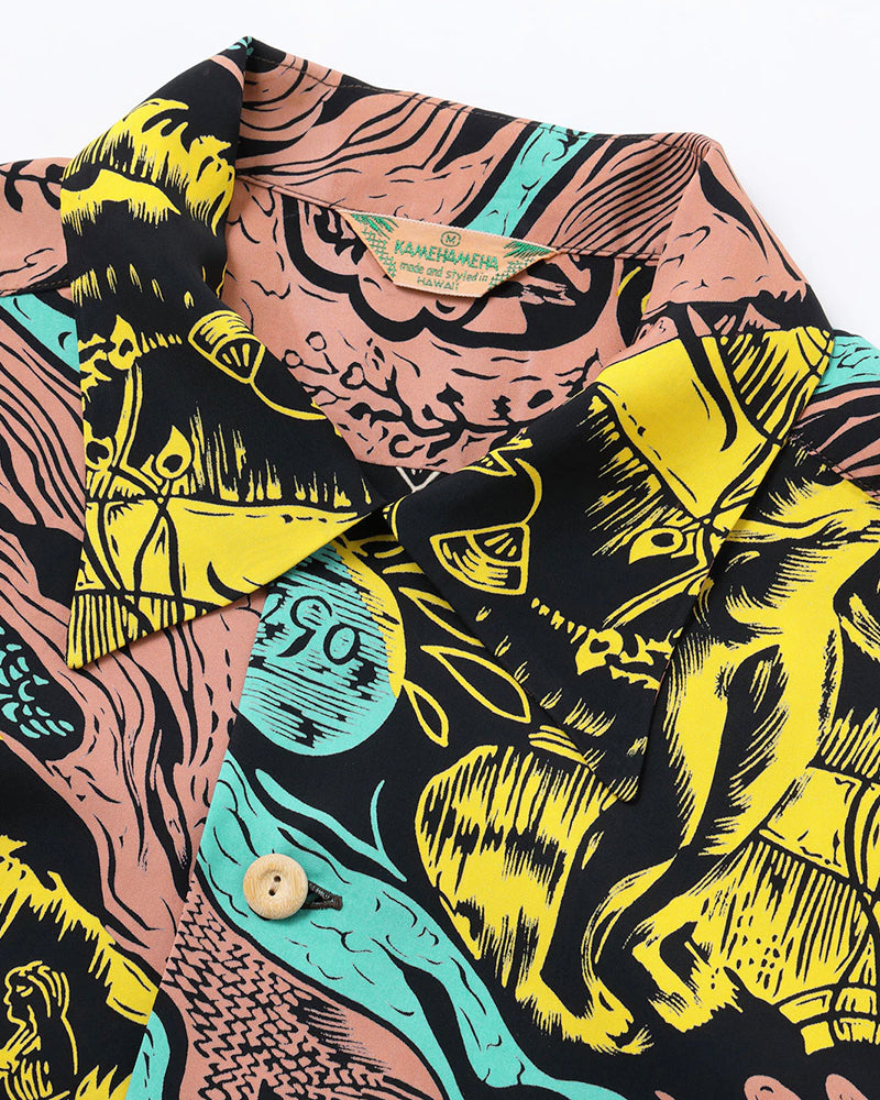 HAWAIIAN SHIRT / GAUGUIN WOODCUT MYSTIC / SPECIAL EDITION