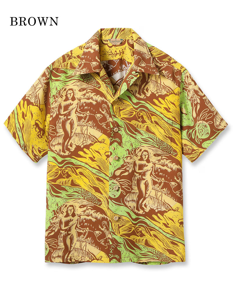 HAWAIIAN SHIRT / GAUGUIN WOODCUT MYSTIC / SPECIAL EDITION