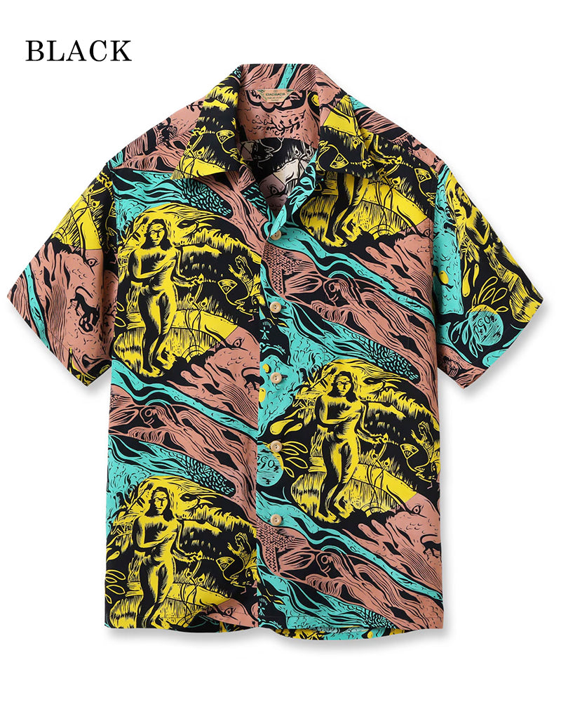HAWAIIAN SHIRT / GAUGUIN WOODCUT MYSTIC / SPECIAL EDITION