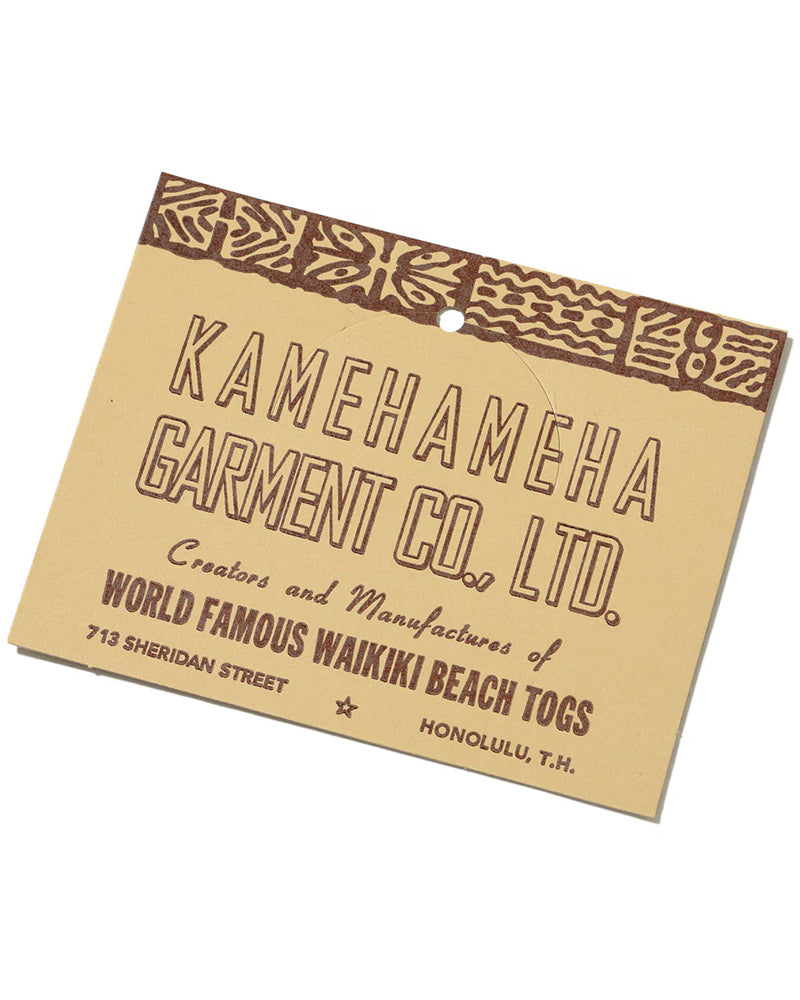 HAWAIIAN SHIRT SPECIAL EDITION / ORIGINAL MATSON MENU DESIGN / KAMEHAMEHA
