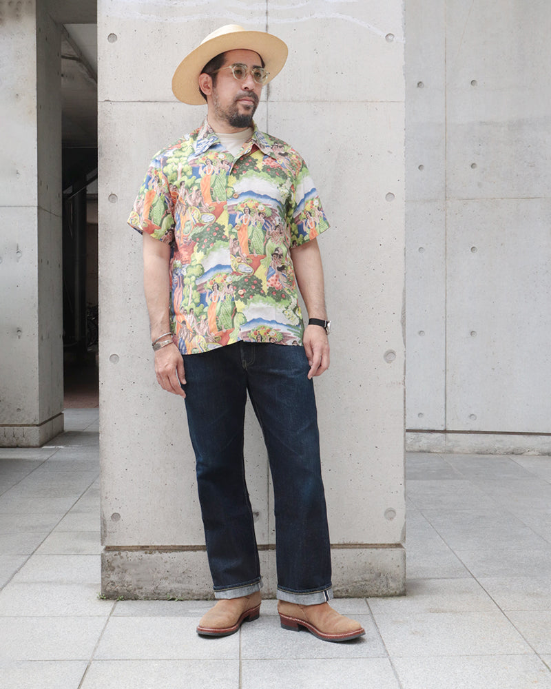 HAWAIIAN SHIRT SPECIAL EDITION / ORIGINAL MATSON MENU DESIGN / KAMEHAMEHA