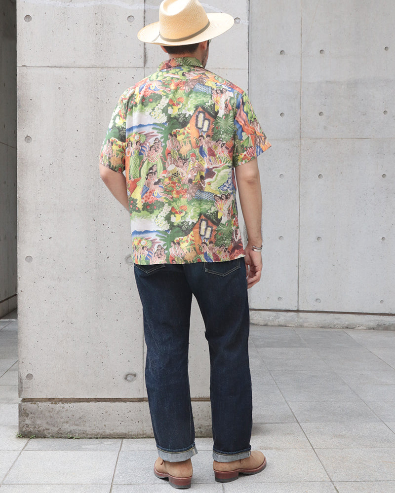 HAWAIIAN SHIRT SPECIAL EDITION / ORIGINAL MATSON MENU DESIGN / KAMEHAMEHA