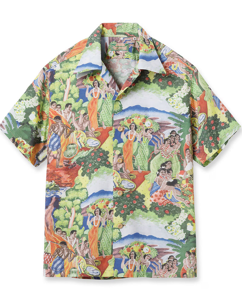 HAWAIIAN SHIRT SPECIAL EDITION / ORIGINAL MATSON MENU DESIGN / KAMEHAMEHA