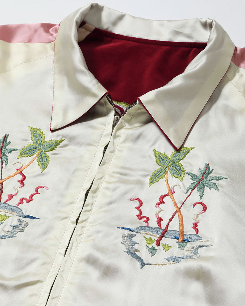 LATE 1950s STYLE VELVETEEN × ACETATE SOUVENIR JACKET / GUAM ISLANDS × SEAHORSE / KOSHO & CO. SPECIAL EDITION