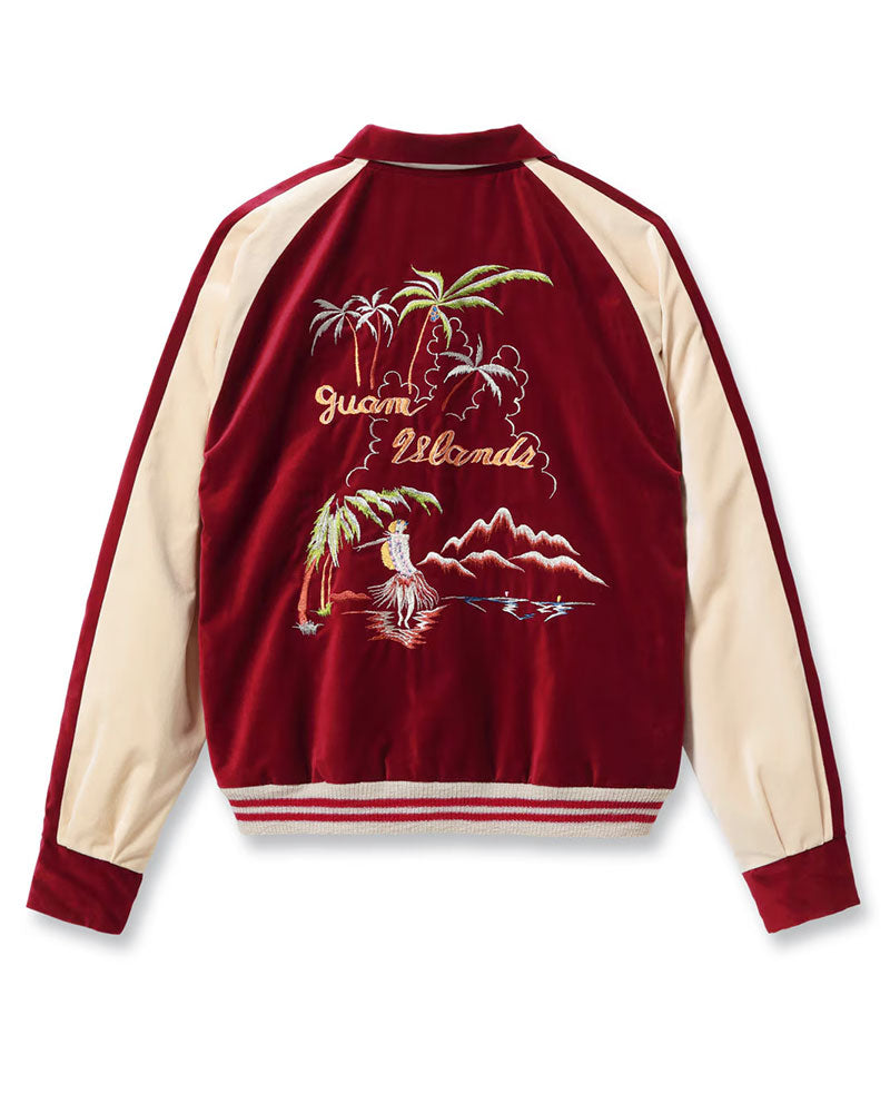 LATE 1950s STYLE VELVETEEN × ACETATE SOUVENIR JACKET / GUAM ISLANDS × SEAHORSE / KOSHO & CO. SPECIAL EDITION