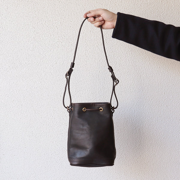 LEATHER WANDER PURSE BAG SMALL / BLACK