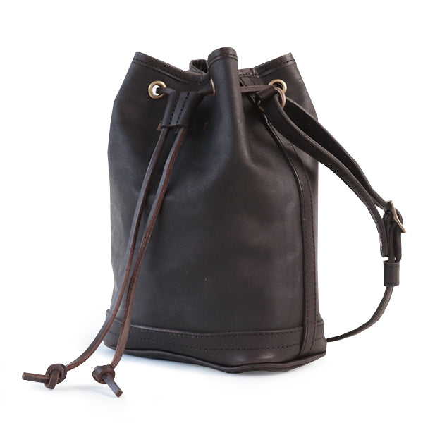 LEATHER WANDER PURSE BAG SMALL / BLACK