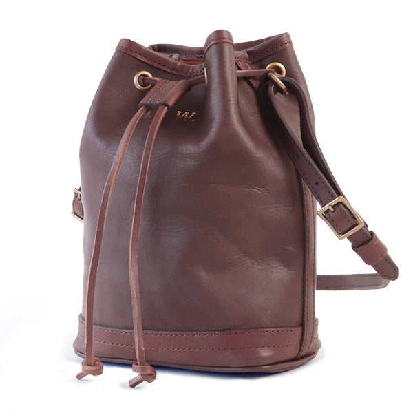 LEATHER WANDER PURSE BAG SMALL / BROWN