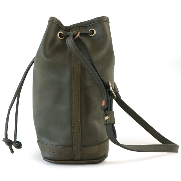 LEATHER WANDER PURSE BAG SMALL / OLIVE