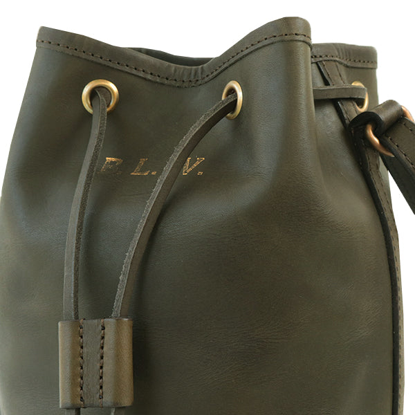 LEATHER WANDER PURSE BAG SMALL / OLIVE