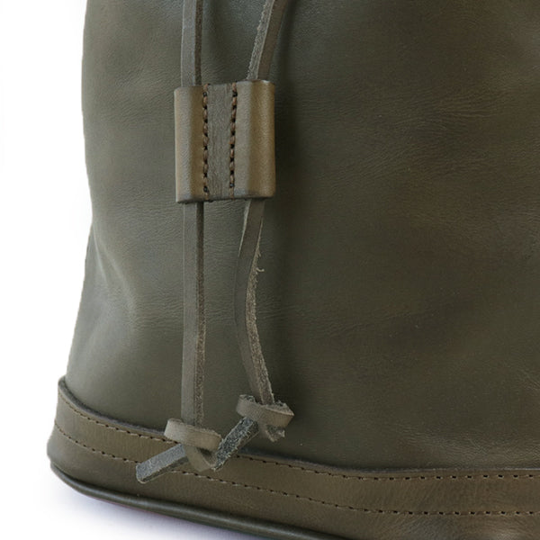 LEATHER WANDER PURSE BAG SMALL / OLIVE