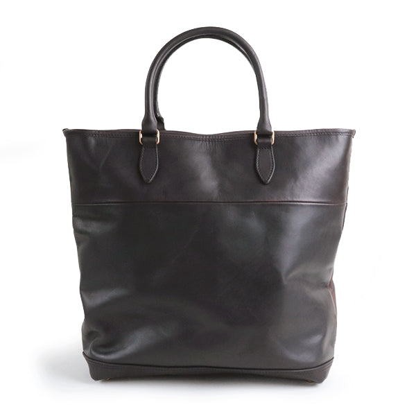 LEATHER NELSON 2 WAY BAG / COW HIDE / BLACK