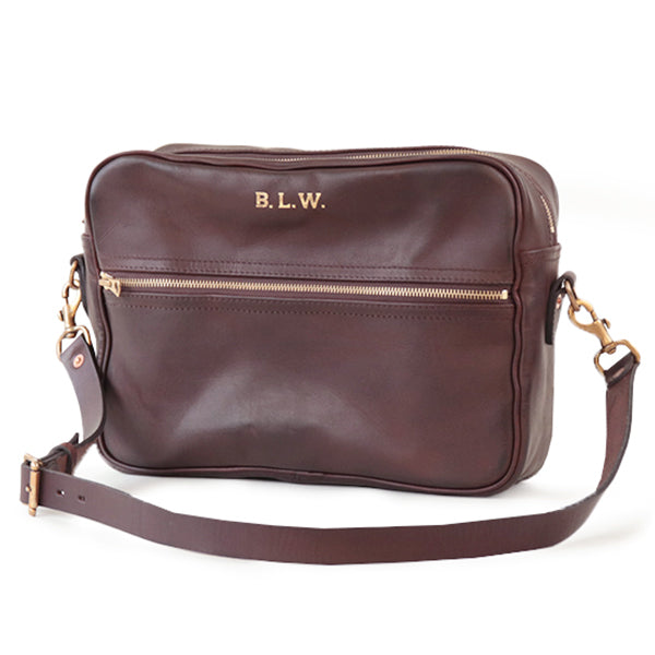 LEATHER WANDER SHOULDER BAG / BROWN VINTAGE FINISH