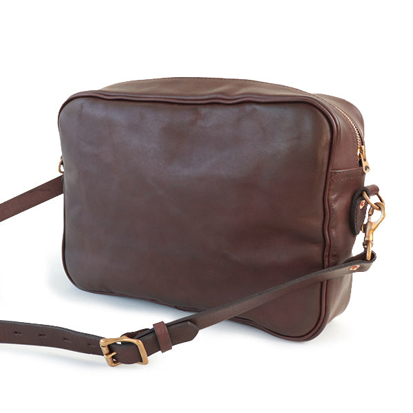 LEATHER WANDER SHOULDER BAG / BROWN VINTAGE FINISH