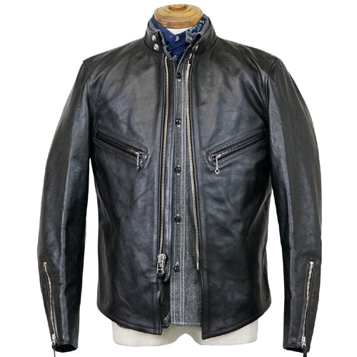 SPEED MASTER / SUPERIOR LEATHER TOGS / LATE 1940-1950s MOTORCYCLE JACKET / SINGLE TYPE / HORSE HIDE / BLACKJACK