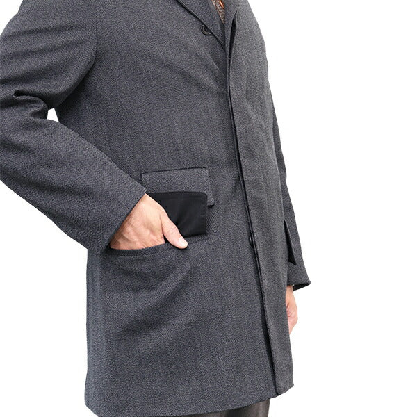 FREEWHEELERS LANGLEY LATE 1800s ENGINEER'S OVER COAT GRAINED WOOL OXFO —  SPEEDWAY