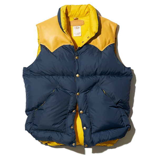 ROCKY MOUNTAIN FEATHERBED / 2021 MODEL / HERITAGE COLLECTION / DOWN VEST / NAVY × YELLOW