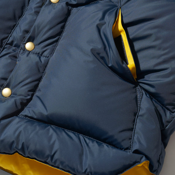 ROCKY MOUNTAIN FEATHERBED / 2021 MODEL / HERITAGE COLLECTION / DOWN VEST / NAVY × YELLOW