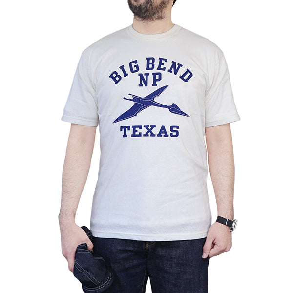 T-SHIRT / BIG BEND / HOME of U.S. SERIES / VINTAGE STYLE LIGHT WEIGHT JERSEY / OFF-WHITE