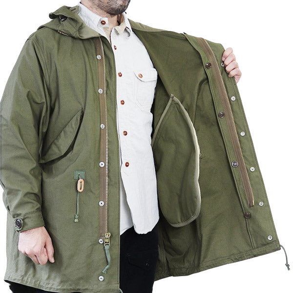 M-1948 PARKA-SHELL / 1940-1950s CIVILIAN MILITARY STYLE CLOTHING