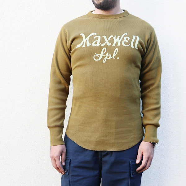 CREW NECK TYPE LONG SLEEVE UNDERWEAR / MAXWELL SPECIAL / HEAVY WEIGHT RIB / OLIVE DRAB