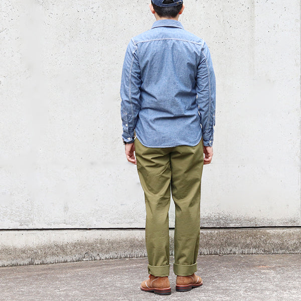 M-1941 TROUSERS / COMBED YARN HIGH DENSITY CHINO CLOTH / OLIVE