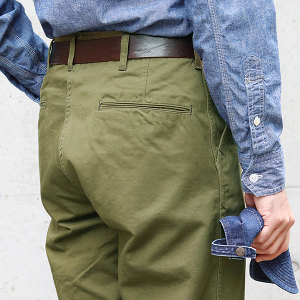 M-1941 TROUSERS / COMBED YARN HIGH DENSITY CHINO CLOTH / OLIVE