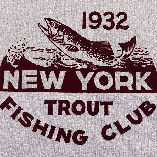 T-SHIRT 1932 FISH & GAME / HOME OF U.S. SERIES / VINTAGE STYLE MEDIUM WEIGHT JERSEY / MIX GRAY