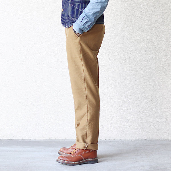 SKAGIT TROUSERS / 1930 - 1940s OUTODOOR STYLE CLOTHING / HEAVY WEIGHT MOLESKIN / CAMEL