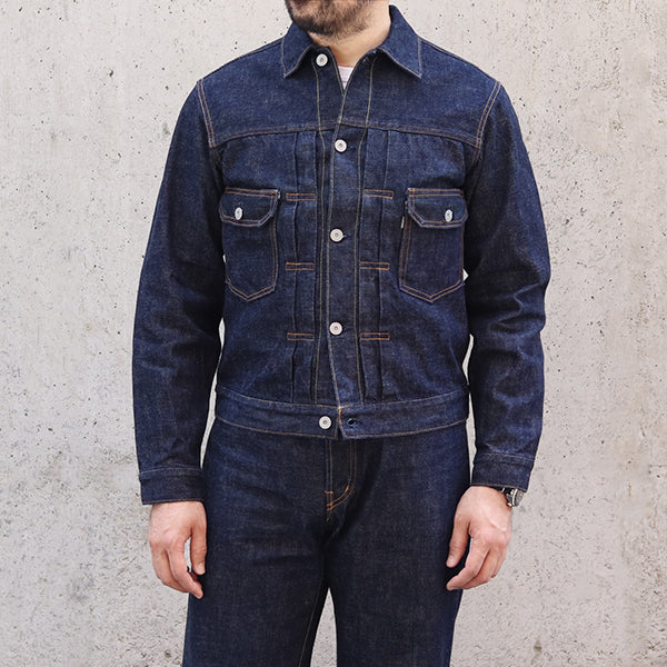 【M】Logo Denim Turnout Jacket デニム ジャケット 1954 XX DENIM JACKET / 13oz SELVEDGE DENIM / INDIGO — SPEEDWAY