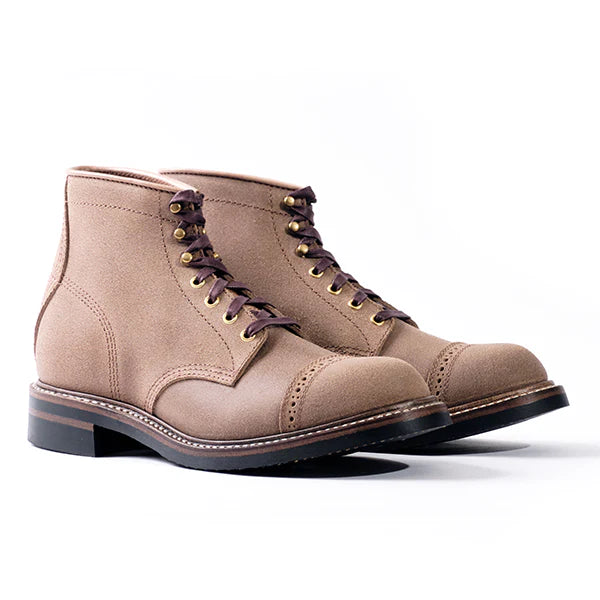 COMBAT BOOTS / HORWEEN LEATHER CXL / NATURAL ROUGHOUT