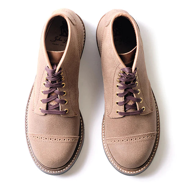 COMBAT BOOTS / HORWEEN LEATHER CXL / NATURAL ROUGHOUT