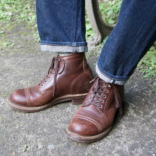 COMBAT BOOTS / HORWEEN LEATHER CXL / TIMBER — SPEEDWAY