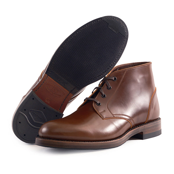 PRE-ORDER 2025 / THE STEADFAST CHUKKA BOOTS / SHINKI HIKAKU SHELL CORDOVAN / COGNAC