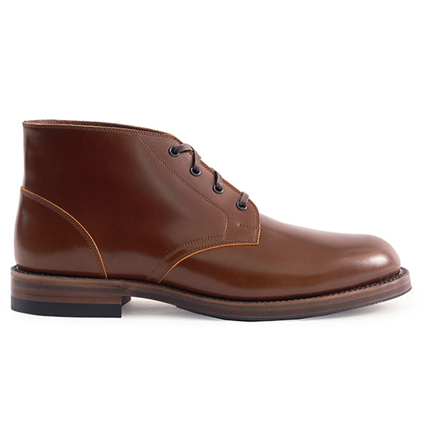 PRE-ORDER 2025 / THE STEADFAST CHUKKA BOOTS / SHINKI HIKAKU SHELL CORDOVAN / COGNAC