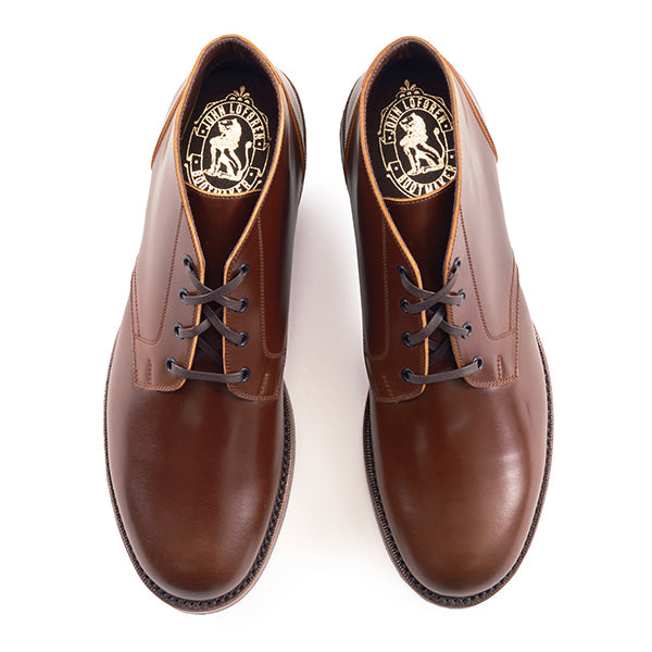 PRE-ORDER 2025 / THE STEADFAST CHUKKA BOOTS / SHINKI HIKAKU SHELL CORDOVAN / COGNAC